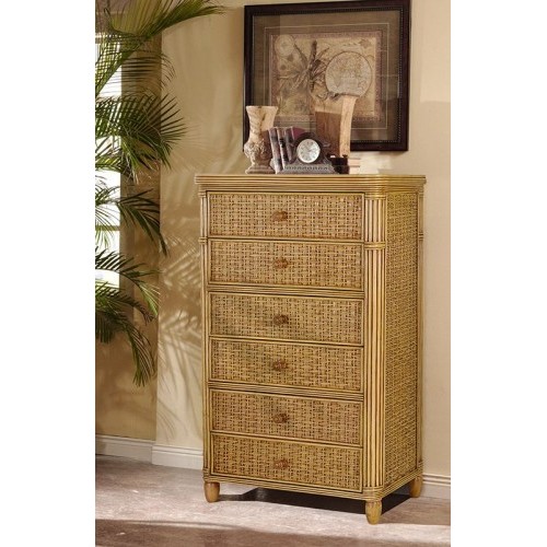 Bali 6 Drawer Vertical Chest